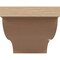 Ekena Millwork 5"W x 10"D x 5"H Wide Garner Rough Cedar Woodgrain TimberThane Corbel, Primed Tan CORUR05X10X05GARRCPR - alternate 3